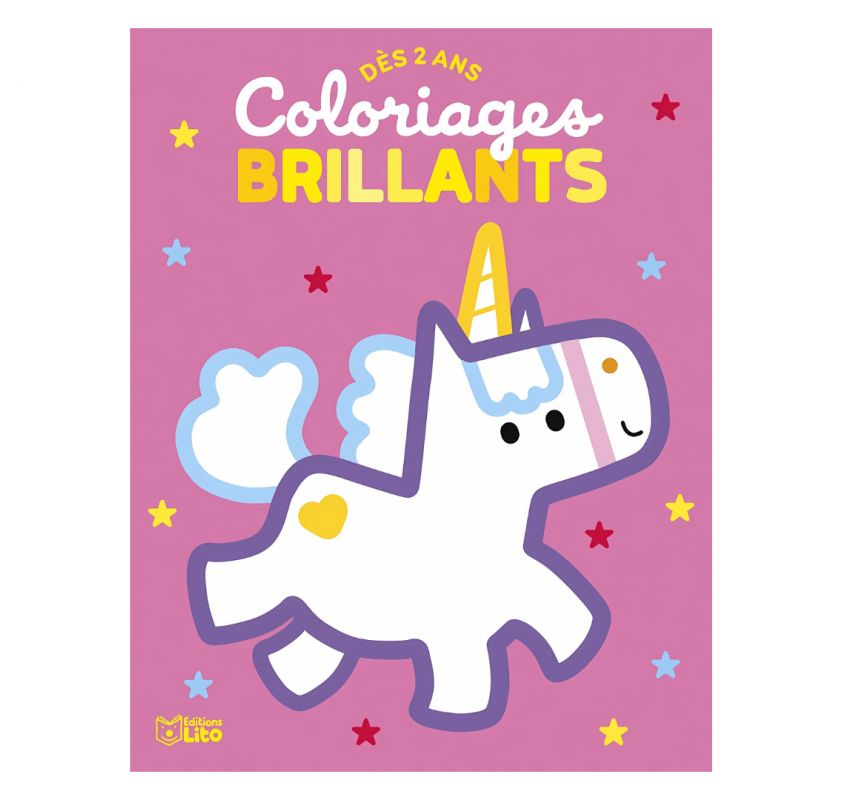 Coloriages Brillants Licornes - Livres et histoires | Edunova