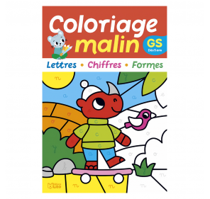 Mon Coloriage Malin - Gs ( Lettres, Chiffres, Formes ) Dès 5 Ans - Livres et histoires | Edunova
