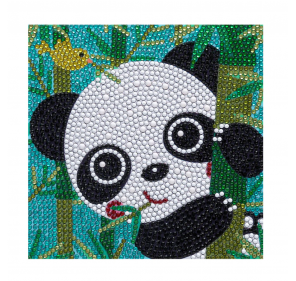 Peinture Diamant 5d : Panda (20x20) Cm - Arts créatifs | Edunova