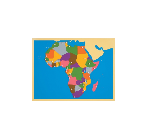 Puzzle Carte Afrique en Bois - Matériel Montessori | Edunova