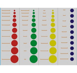 Cartes pour Cylindres de Couleurs - Matériel Montessori | Edunova