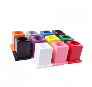11 Pots À Crayons Base Carrée - Matériel Montessori | Edunova 2