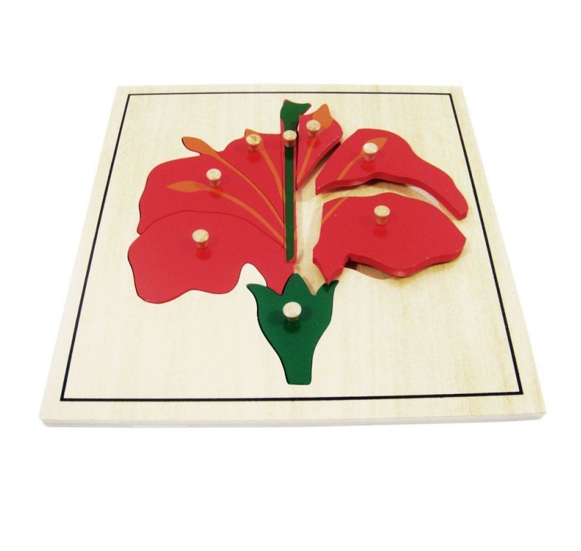 Puzzle Fleur - Matériel Montessori | Edunova