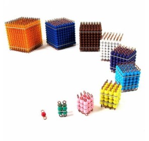Cubes de Perles Colorées - Matériel Montessori | Edunova 2