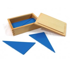 Triangles Bleus - Matériel Montessori | Edunova