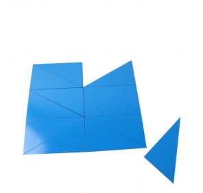 Triangles Bleus - Matériel Montessori | Edunova 2