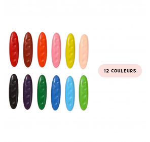 12 Crayons de Cire Cacahuete - Arts créatifs | Edunova 2