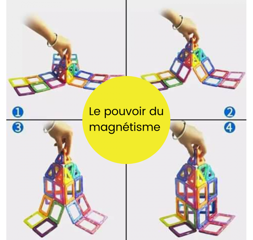 Jeu de Construction Magnetique Magkiss Mini 56 Pieces |...