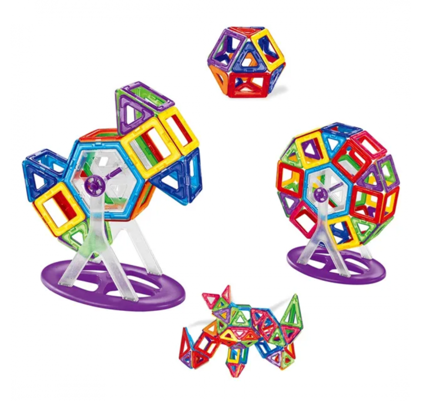 Jeu de Construction Magnetique Magkiss Mini 56 Pieces |...