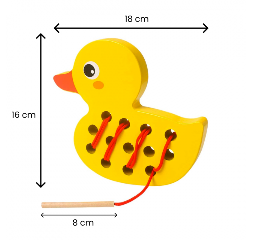 Laçage Canard en Bois | Edunova Maroc