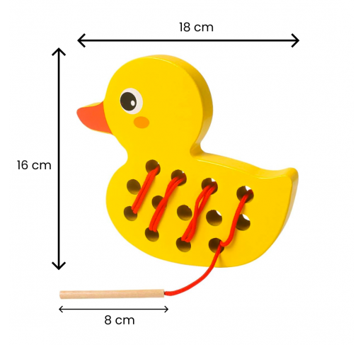 Laçage Canard en Bois | Edunova Maroc