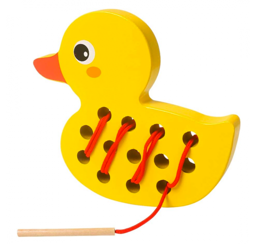 Laçage Canard en Bois | Edunova Maroc