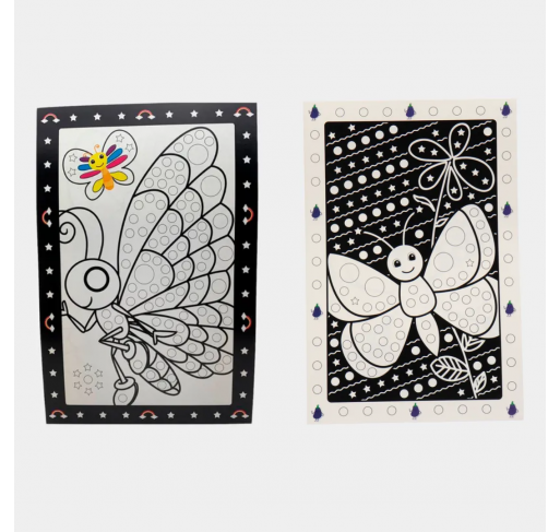 Kit Créatif Posters + Gommettes- Papillons | Edunova Maroc