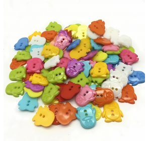 40 Boutons Pingouins Multicolores 16mm - Matériel Montessori | Edunova