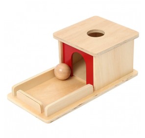 Boîte À Forme avec Boule (en Hêtre) - Matériel Montessori | Edunova