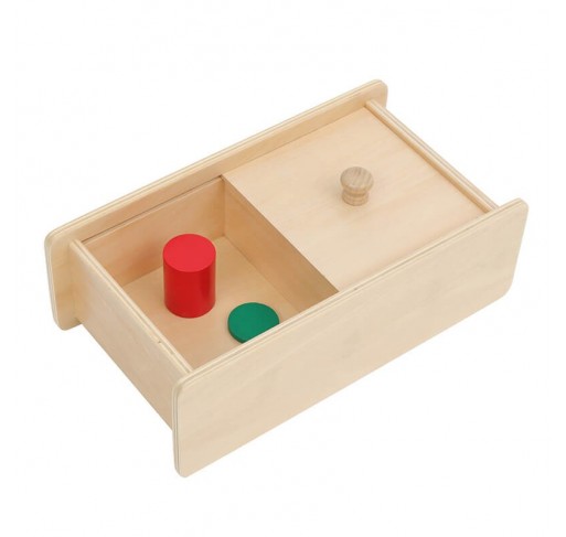 Boite avec Couvercle Coulissant (en Hêtre) - Matériel Montessori | Edunova